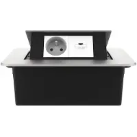 Livolo  | Argent | 2 | Poussière de socket pop-up | Construit -in | France |