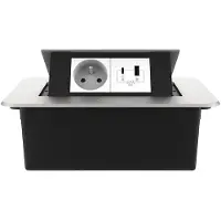 Livolo  | Argent | 2 | Poussière de socket pop-up | Construit -in | France |