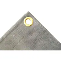 Boni-Shop® Bâche 280 g/m², grise, bâche de protection, étanche et résistante, 6x10 (60m²)