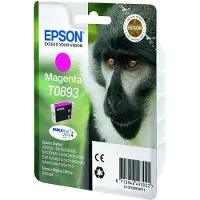 Epson T0893 - 3.5 ml - magenta - originale - blister - cartouche d'encre - pour Stylus S21, SX100, SX105, SX115, SX200, SX215, SX400, SX405, SX415; Stylus Office BX300