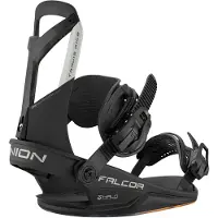 Union - Fixations de snowboard all-mountain freestyle - Falcor Black pour Homme en Nylon - Taille 43,5-46 - Noir