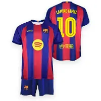 FC Barcelona Lamine Yamal Maillot Domicile Enfants - Taille 152 - Saison 2025/2026 - Merchandise Officiel Fan