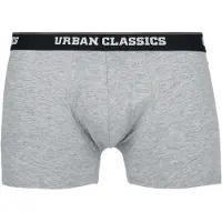 Urban Classics Boxers gris clair / vert foncé / noir / blanc