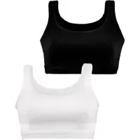 Petite fleur Soutien-gorge noir / blanc