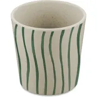 Koziol Gobelet Connect S Monstera 190 ml, 4 pièces, Beige/Vert, Verres, Vert