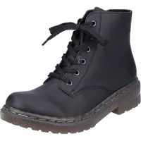Rieker Bottines à lacets 'Stiefel Damen 78240-00 Kunststoff (Synthetik) in schwarz' marron