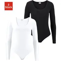 Vivance Shirtbody noir / blanc