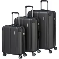 Travelite trolley City 4W Trolley Expandable L / Expandable M / S Anthrazit gris 77cm