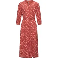 Ragwear Robe-chemise 'Meve' framboise / rouge rouille / blanc