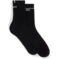 BOSS Lot de deux paires de chaussettes mi-mollet avec logos