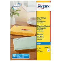 Avery - Clair - 63.5 X 38.1 Mm 525 Étiquette(S) (25 Feuille(S) X 21) Étiquettes Adresses