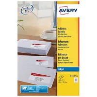 Avery Etiquette d'adresse jet d'encre, 63,5 x 33,9 mm, blanc