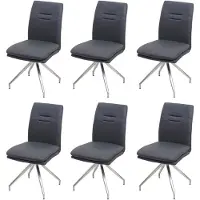 Mendler Chaise de salle à manger -H70 (lot de 6)