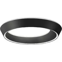 Lodes Plafonnier , Noir, Salon / séjour, Aluminium