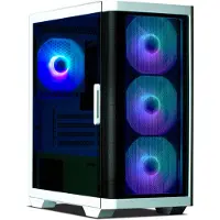 Zalman boîtier M4 Blanc / miniT / 4x 120mm ARBG fan / 2xUSB 3.0 / 1xUSB 2.0 / verre trempé / blanc