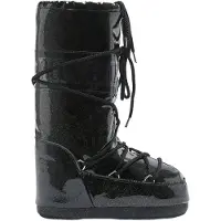 Moon Boot Bottes d'Hiver - Icône Glitter - Noir - - 31/34 - Bottes d'Hiver