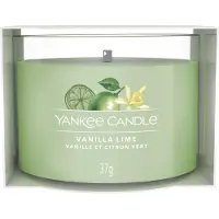 Yankee candle CANDELA VOTIVE IN VETRO SINGOLA VANILLA LIME