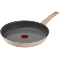 Tefal Revive C43006, poêle ronde, polyvalente, de couleur beige, en céramique, en aluminium, avec indicateur de température
