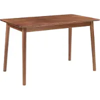En.casa Table de salle à manger 'Klijori' pour 6 personnes Table de cuisine 140 x 70 x 74 cm rectangulaire en bois imitation noyer