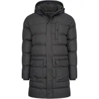 Cappuccino Italia Long Puffer Jacket Noir - Grand S