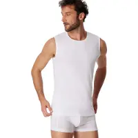 Schiesser Maillot de corps blanc