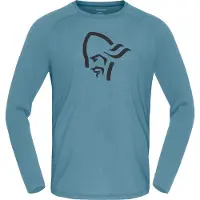 Norrøna - Haut en laine de mérinos - Femund Pureull Long Sleeve M Trooper en Laine - Taille M - Bleu