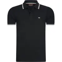 Cappuccino Italia Polo Applique Pique Noir - Grand S