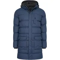 Cappuccino Italia Cappuccino Italy Long Puffer Jacket Blau - Große M