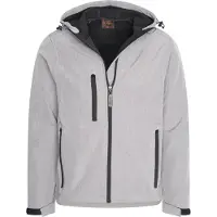 Cappuccino Italia Veste à capuche en softshell gris - Taille XXL