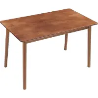 En.casa Table de salle à manger 'Klijori' pour 4-6 personnes Table de cuisine 120 x 70 x 74 cm rectangulaire en bois imitation noyer