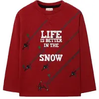 Boboli Knit Langarm-t-shirt Rot 12 Years Junge Rot 12 Years
