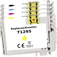 Renkforce Encre Combi Pack Remplace Epson T1295 (C13T129540) Compatible Noir (Color)