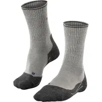Falke - Chaussettes de randonnée - TK2 Explore Wool Silk W Light Grey pour Femme en Laine - Taille 37-38 - Gris