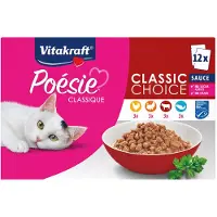 Vitakraft Poésie Classique Poultry Choice pâtées en gelée pour chat (12 x 85 g)
