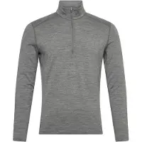 Icebreaker - Sous-vêtement en laine de mérinos - M Merino 200 Oasis LS Half Zip Gritstone Heather pour Homme en Laine - Taille XL - Gris