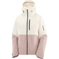 Salomon - Veste de ski isolante en PrimaLoft - Highland Jacket W Whisper White/Etherea pour Femme - Taille M - Beige