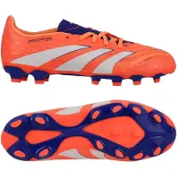 Adidas Bottes de football mixtes Predator League MG Enfant Signal Coral/Cloud White/Beam Orange