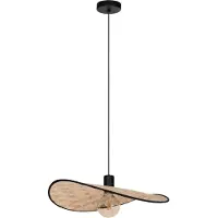 Eglo Lampe de plafond en rotin Marywell 50x34cm - E27