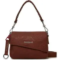 Desigual Sac à bandoulière 'Dejavu Phuket' marron châtaigne / argent