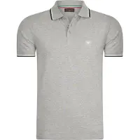 Cappuccino Italia Polo Applique Pique Gris - Grand XXL