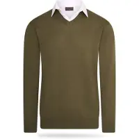 Cappuccino Italia Italia - Pull-over homme à bretelles - Vert - Taille XL