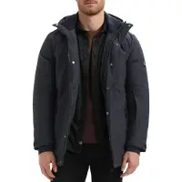 Gabbiano Veste Long Canvas Parka Winter Hommes