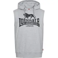 Lonsdale Sweat-shirt 'Bignor' gris chiné / noir