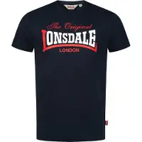 Lonsdale T-Shirt ' Aldingham' bleu marine / rouge / blanc