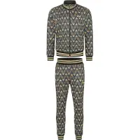 Lonsdale Rendale Slim Fit Tracksuit Gris XL Homme