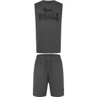 Lonsdale Survêtement 'Allanton' anthracite / noir