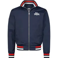 Lonsdale Veste mi-saison 'Newdigate' bleu foncé / grenadine / blanc