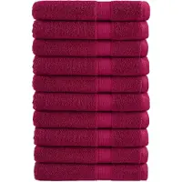 vidaXL Serviettes de sauna de qualité supérieure SOLUND 10pcs bordeaux