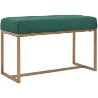 vidaXL Banc 80 cm Vert Velours