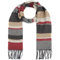 Suitable Echarpe pour hommes Rouge Brun Multicoloré Gris Marron